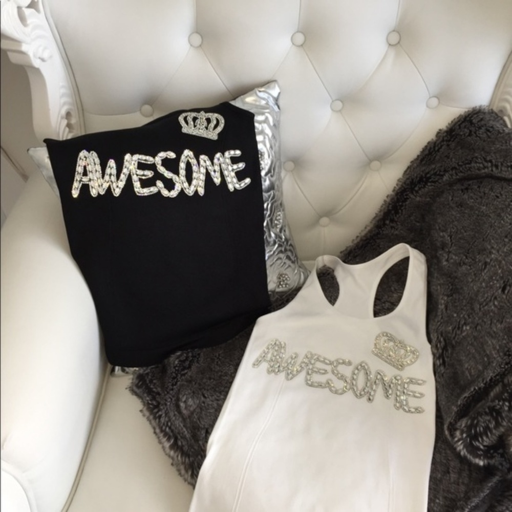 DIAMOND "AWESOME" TOP (BLK)